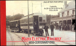 Isle Of Man 1993 Manx Electric Railway Booklet Unmounted Mint. - Isla De Man
