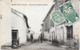 86 - SAINT SAUVANT - Route De La Mothe St Héraye - Animée - Autres & Non Classés