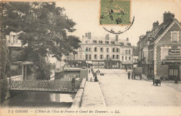 CPA Gisors-L'hôtel De L'écu De France Et Canal Des Tanneurs-56-Timbre      L2881 - Gisors