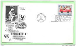 1966 - 158 - 20 Ans De L'UNICEF - 4 - FDC