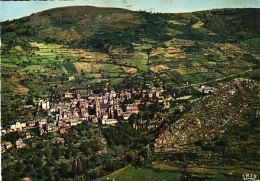 Conques En Rouergue Vue Générale Aérienne  Timbrée De Rodez En 1970 - Sonstige & Ohne Zuordnung