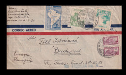 COLOMBIA 1946. Nice Airmail Cover To Hungary162069 - Colombia