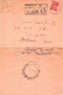 Lettre - F.M - A.E.F. - Obli Brazzaville Pour Camp Drude Boulhaut Maroc - Cachet Garnison De Brazzaville 1955 - Other & Unclassified
