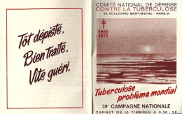 *Carnet Complet Contre La Tuberculose Complet 10 X 0.30 F - 39ème Campagne -1969 / 1970 - Tuberkulose-Serien