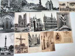 Dèstockage - Brussels Lot Of 14 Vintage Postcards.#55 - Lotes Y Colecciones