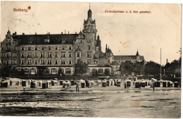 1.12.19, KOLBERG, STRANDSCHLOSS, 1912,  POSTCARD - Pommern