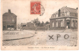 Caudry. La Place Du Rosaire. A La Belle Jardinière. Estaminet Restaurant Lengrand - Caudry