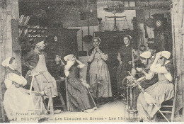 COPIE DE CARTE POSTALE ANCIENNE LES EBAUDES EN BRESSE - Otros & Sin Clasificación