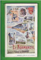 CALVADOS 1907 EN NORMANDIE LIVRET GUIDE DU SYNDICAT D INITIATIVE CAEN VIRE LISIEUX FALAISE BAYEUX HONFLEUR - Normandië