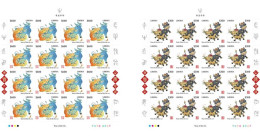 Liberia 2020, Year Of The OX, 2sheetlet IMPERFORATED - Nouvel An Chinois