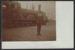 CPA Hollande Pays Bas Gare Station Locomotive Chemin De Fer Non Circulé Carte Photo RPPC - Autres & Non Classés