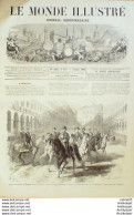 Le Monde Illustré 1869 N°637 Italie Turin Prince Carignan Brest (29) Baie De Minon Espagne Barcelone Bohémiens - 1850 - 1899