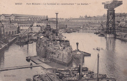 BREST(BATEAU DE GUERRE LE DANTON EN CONSTRUCTION) - Brest