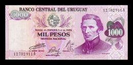 Uruguay 1000 Pesos 1974 Pick 52b Sc Unc - Uruguay