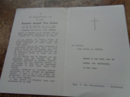 Doodsprentje/Bidprentje  Kamiel Joseph Van Acker   Mendonk 1893-1981 - Godsdienst & Esoterisme