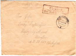 DR 1943, Landpost Stpl. EBENRIED über Roth (b. Nürnberg) Auf Feldpost Brief  - Feldpost World War II