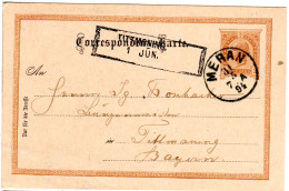 Bayern 1894, R2-Aushilfstempel TITTMONING Als Ank.Stpl. Auf 2 Kr. Österreich Ga. - Brieven En Documenten