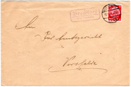 DR 1935, Landpoststpl. BRECHTORF über Vorsfelde Auf Brief M. 12 Pf. - Briefe U. Dokumente