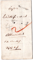 Württemberg 1840, L2 LUDWIGSBURG U. Vormittags Auf Porto Brief N. Allmersbach - Prephilately