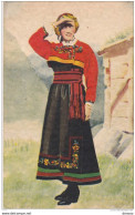 1942, Costume Norvégien, Carte De Norvège, Circulé - Costumes