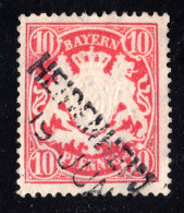 Bayern, Aushilfsstempel L2 HEIDENHEIM Klar Auf 10 Pf. Rot. - Used