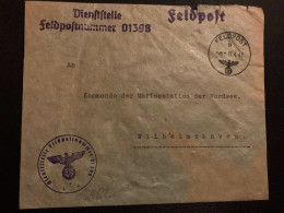 LETTRE FELDPOST NUMMER 01398 OBL. OBL.16-4 41 FELDPOST - Briefe U. Dokumente