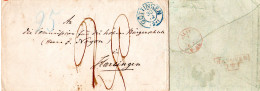 Hannover 1867, K2 GÖTTINGEN Auf Porto Brief N. Harlingen, NL - Hannover