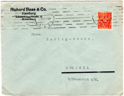 DR 1926, 3 Mk. M. Perfin Firmenlochung Auf Firmen Brief V. Hamburg - Brieven En Documenten