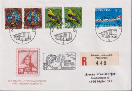 1992 Schweiz, R-Brief, Mischfrankatur, Zum:CH B140+J229+F47, Mi:CH 876+915+968, Zürcher Weihnachtsmarkt - Brieven En Documenten