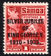 Samoa 72C *, Unused 1d Lake (SG 177ax) With Perforation 14/14 1/2. Ex P. Jensen - Samoa (Staat)