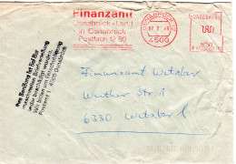 BRD 1989, Briefautomation, Beschädigter Brief V. OSNABRÜCK  M. Hinweis Stempel. - Cartas & Documentos