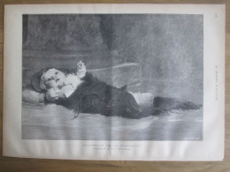 1884 GRAVURE   Recherche De La Paternité   TABLEAU DE M LOUIS DESCHAMPS   Bébé - Ohne Zuordnung