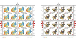 Liberia 2020, Year Of The OX, 2sheetlet - Astrología