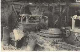 COPIE DE CARTE POSTALE ANCIENNE UN MOULIN DANS LES LANDES - Otros & Sin Clasificación