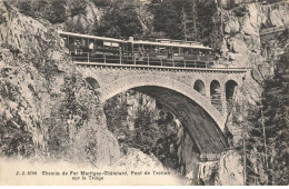 SUISSE #FG57137 CHEMIN DE FER MARTIGNY CHATELARD PONT DE TRETIEN SUR LE TRIEGE TRAMWAY - Martigny