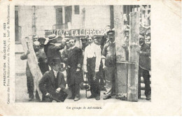 75020 PARIS #FG56580 UN GROUPE DEFENSEURS PERSECUTION RELIGEUSE 1903 - Distretto: 20