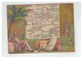 TOULOUSE PYGMALION PEGOT BLANC SOIERIE GUADELOUPE CACO GIROFLE MOULIN COTON SUCRE CHROMO DORE PLAN CARTE - Andere & Zonder Classificatie