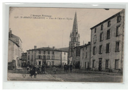 63 SAINT AMAND TALLENDE #11337 PLACE DE L AISE ET EGLISE NÂ° 1936 - Sonstige & Ohne Zuordnung