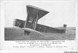 AV-BFP2-0371 - AVIATION - L'avion Goliatb Farman GRAND PRIX 1923 - Sonstige & Ohne Zuordnung