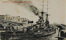 1941 - Italie  -   TARANTO  :  R . NAVE  -  LEONARDO DA VINCI - Taranto