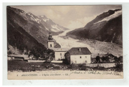 74 ARGENTIERES  #13189 EGLISE ET GLACIER NÂ°8 - Autres & Non Classés