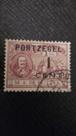 Très Rare Timbre Portzegel - Impuestos