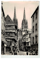 29 QUIMPER RUE KEREON ET CATHEDRALE - Quimper