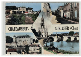 18 CHATEAUNEUF SUR CHER VUES MULTIPLES NÂ°1 C - Chateauneuf Sur Cher