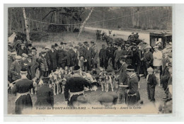 77 FONTAINEBLEAU #19481 VAUTRAIT LEBAUDY AVANT LA CUREE CHASSE A COURRE MEUTE - Fontainebleau