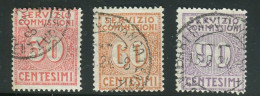 REGNO 1913 SERVIZIO COMMISSIONI SERIE CPL. USATA CENTRATA - Postage Due