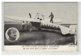 AVIATION #18373 AVION PLANE VEDRINES SUR SON AVION LA VACHE - ....-1914: Précurseurs