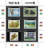Liberia 2020, WWF, Gorilla, Tiger, Fish, Bird, Bears, 6val In BF - Timbres Sur Timbres