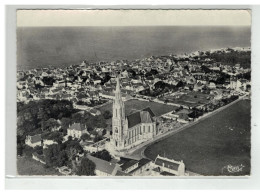 14 SAINT AUBIN SUR MER VUE GENERALE AERIENNE EGLISE ET MER NÂ°AC 312 101 A - Saint Aubin