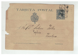 ESPAGNE ESPANA SPAIN ENTIER BARCELONA POUR TORTOSA 1891 - 1850-1931